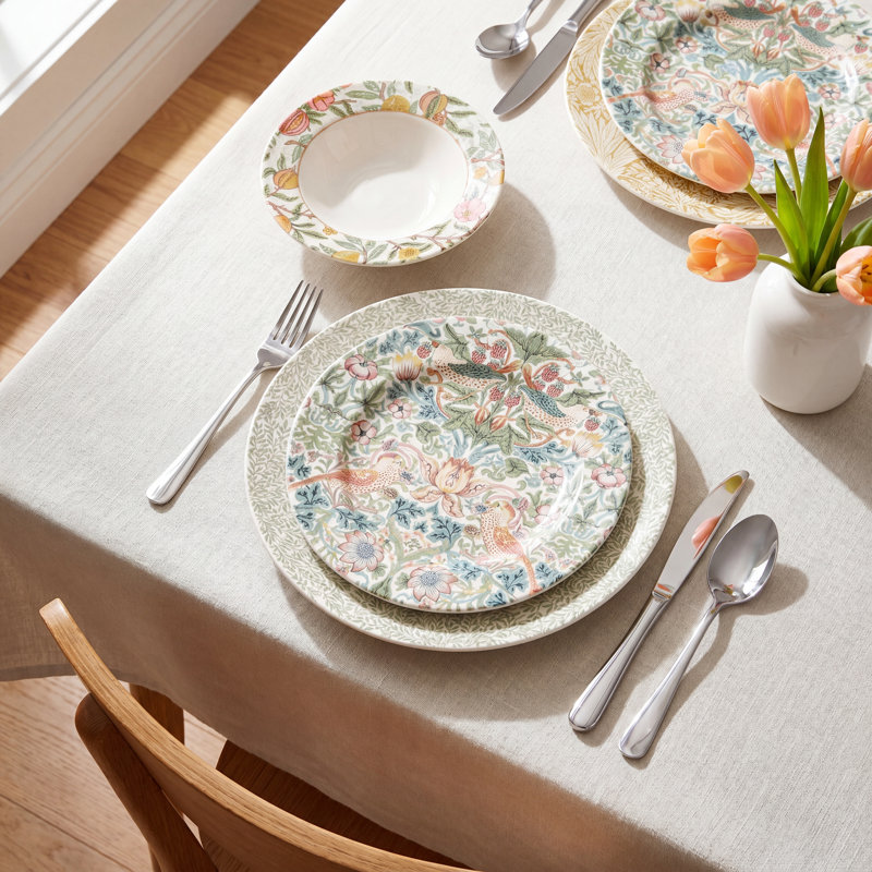 NIKKO William Morris Mallow 食器セット　新品 Spode William Morris and Co. Dinnerware Set & Reviews | Birch Lane